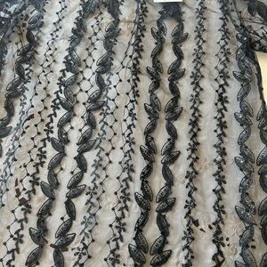 Zara Black Lace Detail Garment